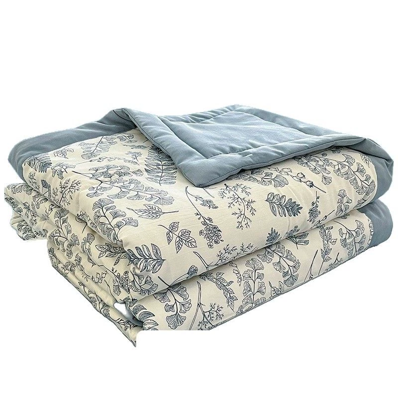 Double-layer cool duvet, summer thin universal set, summer duvet, 4 piece set