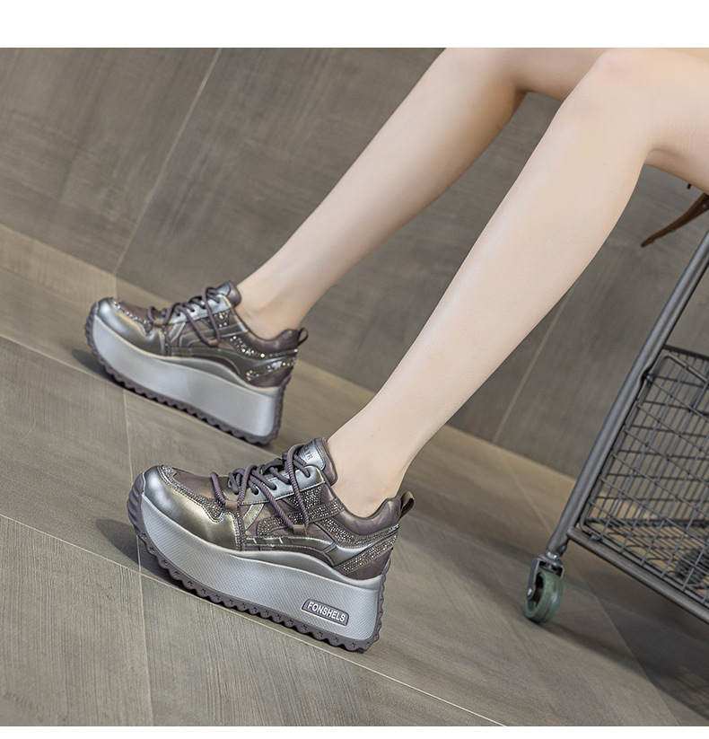 Giày sneaker nữ đế dày chunky phong cách cổ điển phối màu thời trang — M2992-1 plus nhung màu sâm panh, M2992 lót đơn màu sâm panh, M2992 lót đơn màu tím, M2992-1 plus nhung tím chi tiết 20