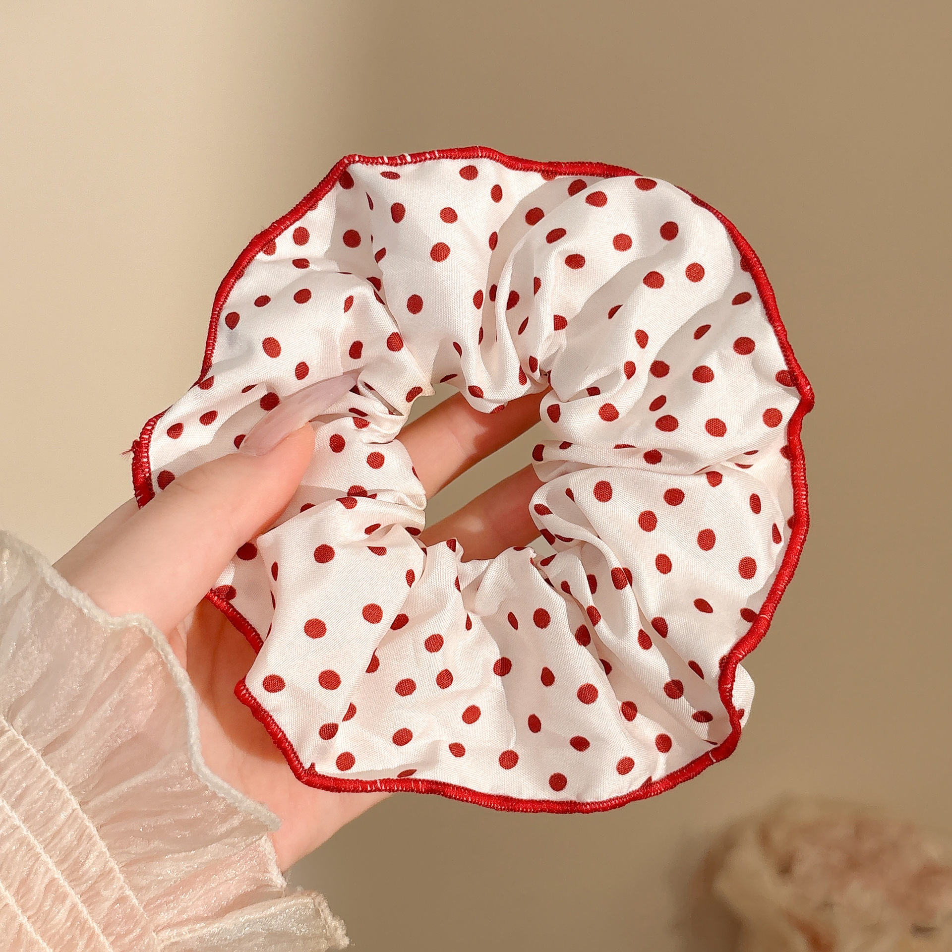 Anillo de cabello de intestino grande coreano para mujeres de alto nivel toallas cuadradas cuerdas de cabello de alta elasticidad y elásticas duraderas flojas flojas