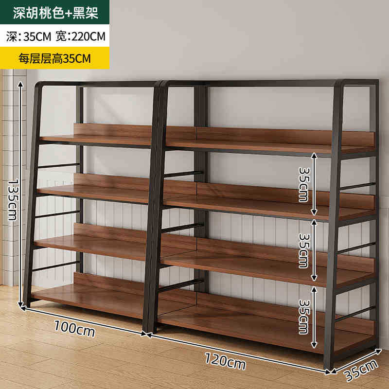 Estante simple estante de almacenamiento de múltiples capas estante de exhibición sala de estar estantería hogar dormitorio piso gabinete de almacenamiento sub-estante