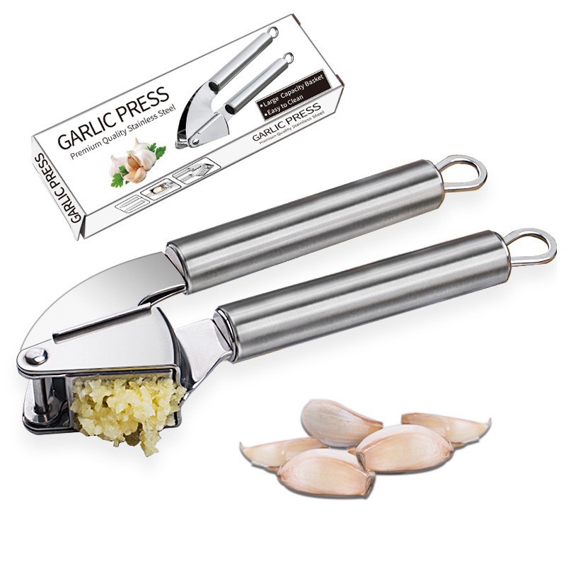 Garlic Press, Garlic Peeler, Garlic Paste Clip, Stainless Steel Household Manufacturer Direct Sales, Amazon Aliexpress Cross-Mirror Exclusive
