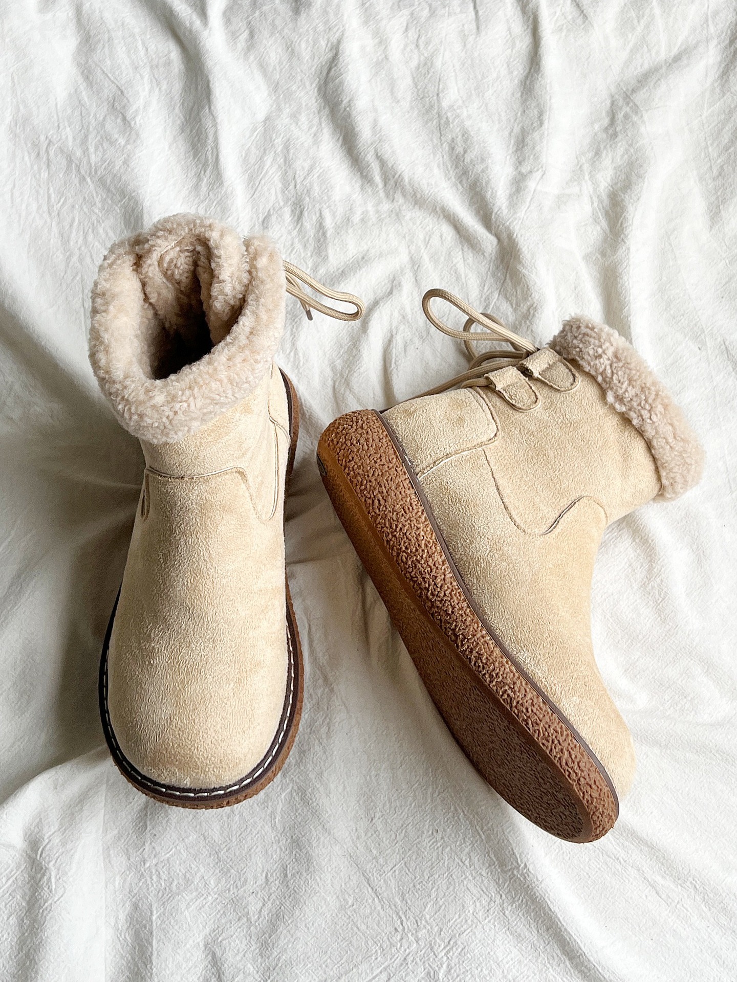 New winter cashmere warm non-slip snow boots with small ankle boots for women_voghion.com
