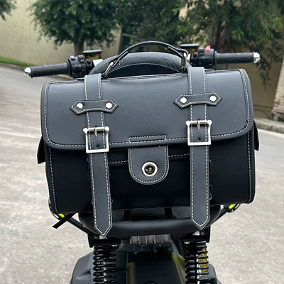 Motorcycle bumper 150 Carbon Steel Material Protection - black-waterproof-trunk-bag