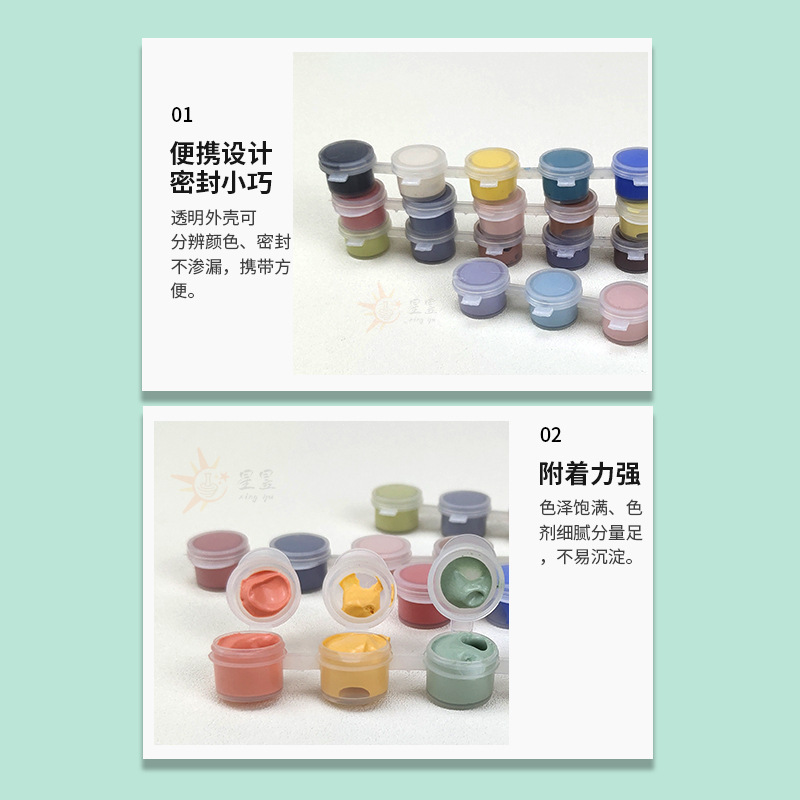 Color bajo vidriado 6 tira de color mini pequeña pintura de cerámica pintura cerámica temperatura media bajo vidriado color concentrado 24 color