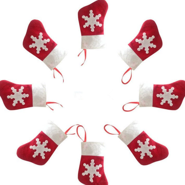 Украшения на Christmas, маленькие носки, столовые приборы, плюс размер, оптовые продажи
