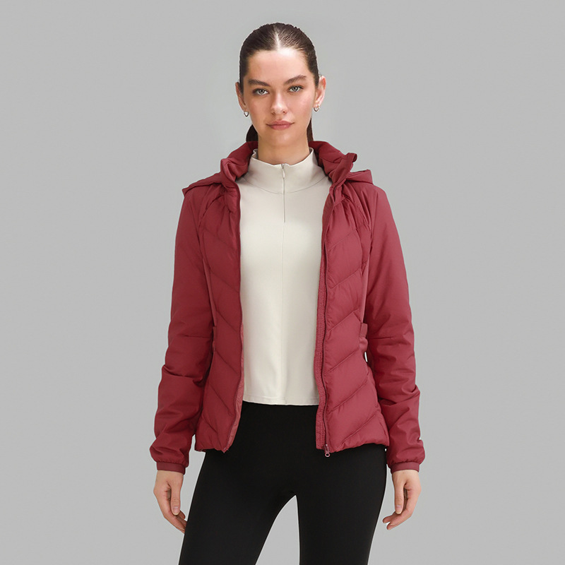 Special Offer Autumn and Winter 90% White Goose down Hooded Cold-Proof Warm Goose down Jacket for Women, Light and Warm, Slim Fit, Slimming down Jacket