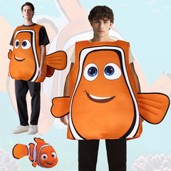 海底総動員醜い魚コスプレ衣装ニモ複合スポンジハロウィーン親子コスプレ服