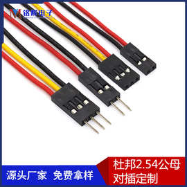 杜邦线2.54延长线 单P双头杜邦线1007#24公对母2.54mm彩排端子线