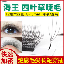 妈生款海王四叶草睫毛嫁接超软毛三叶草yy型浓密款单根美睫店专用