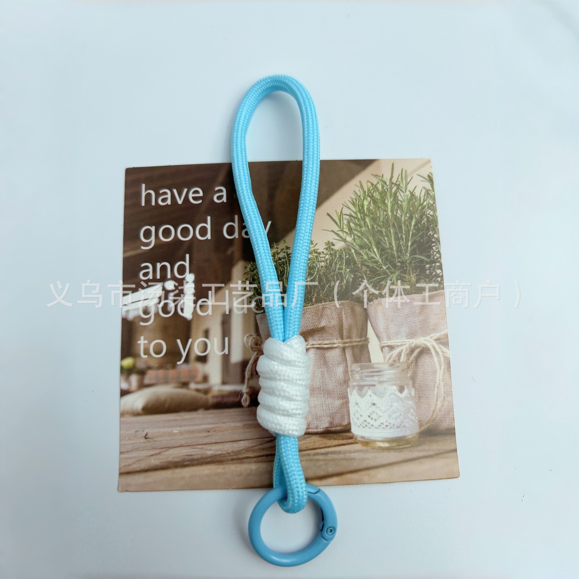 Fabricante directo para la explosión creativa del teléfono móvil cuerdas muñecas tarjeta de taza de agua bolsas de llaves cuerdas trenzadas accesorios