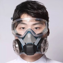 防塵マスク工業用粉塵防止マスクは顔全体を磨きます。
