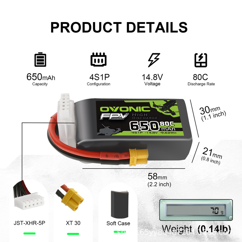 Ovonic欧牌1300 2200mAh 100C  6S 22.2V 穿越机FPV无人机电池|undefined