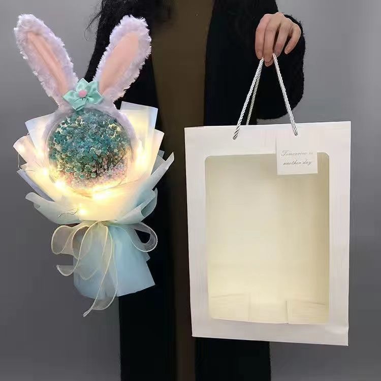 블루 Gipsophila 스타 Dailou 헤어 후프 14cm 웨이브 볼