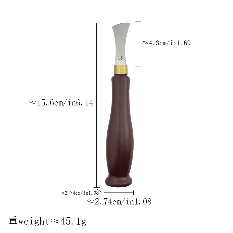 Sándalo borde cortador cuchillo de corte biselado dispositivo DIY herramienta de cuero profesional recorte borde cortador Shaper