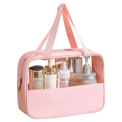 Cosmetic bag ins high-end women's new cosmetic storage bag portable large-capacity travel waterproof wash bag brush