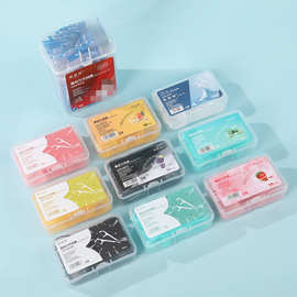 创意水果味牙线家庭装独立包装清新口气深度清洁神器便携彩色牙线