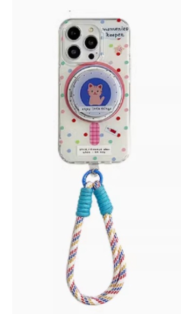 Ins color lunares atracción magnética gato para iPhone14/15ProMax funda para teléfono 12 Apple 13 hembra 14 duro