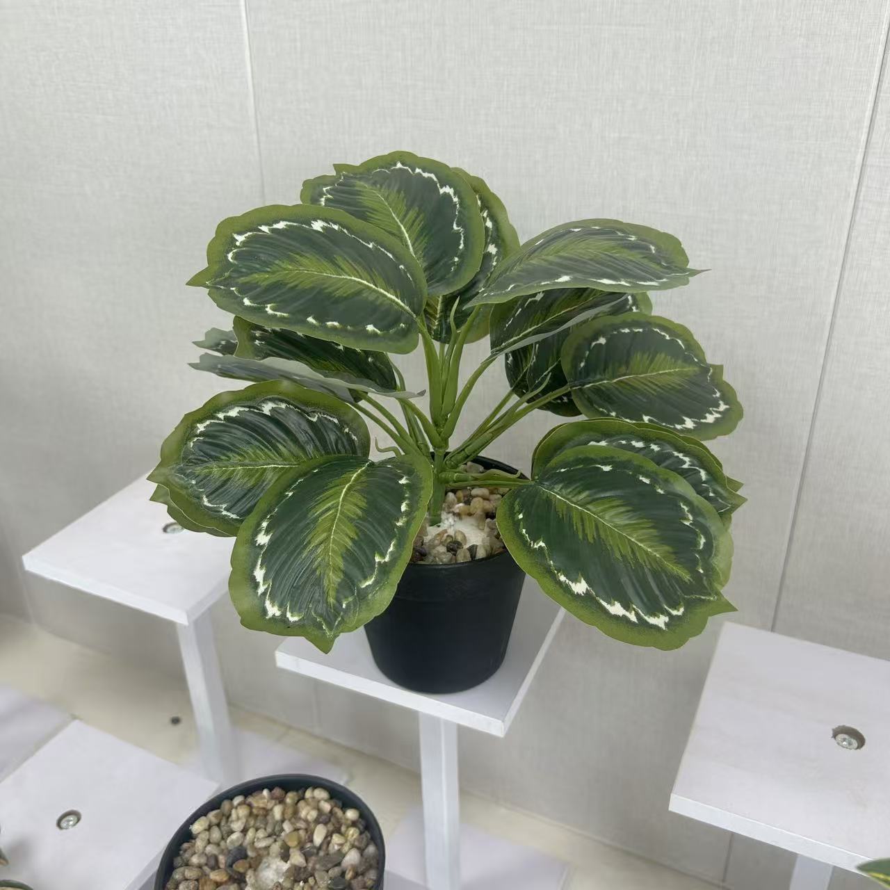 Planta Artificial de Bambú Pavo Real de Cinta Adhesiva, Hecho a Mano, para Decoración del Hogar y Oficina image 4