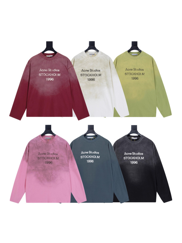 Relaxed Style Limited Edition Rhinestone Distressed Logo Letter Print Long Sleeve