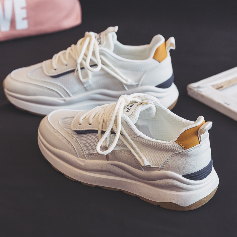 Forrest Gump schoenen voor dames 2023 nieuwe lente nieuwe ademende mesh sportstijl witte schoenen ins trend groothandel_voghion.com