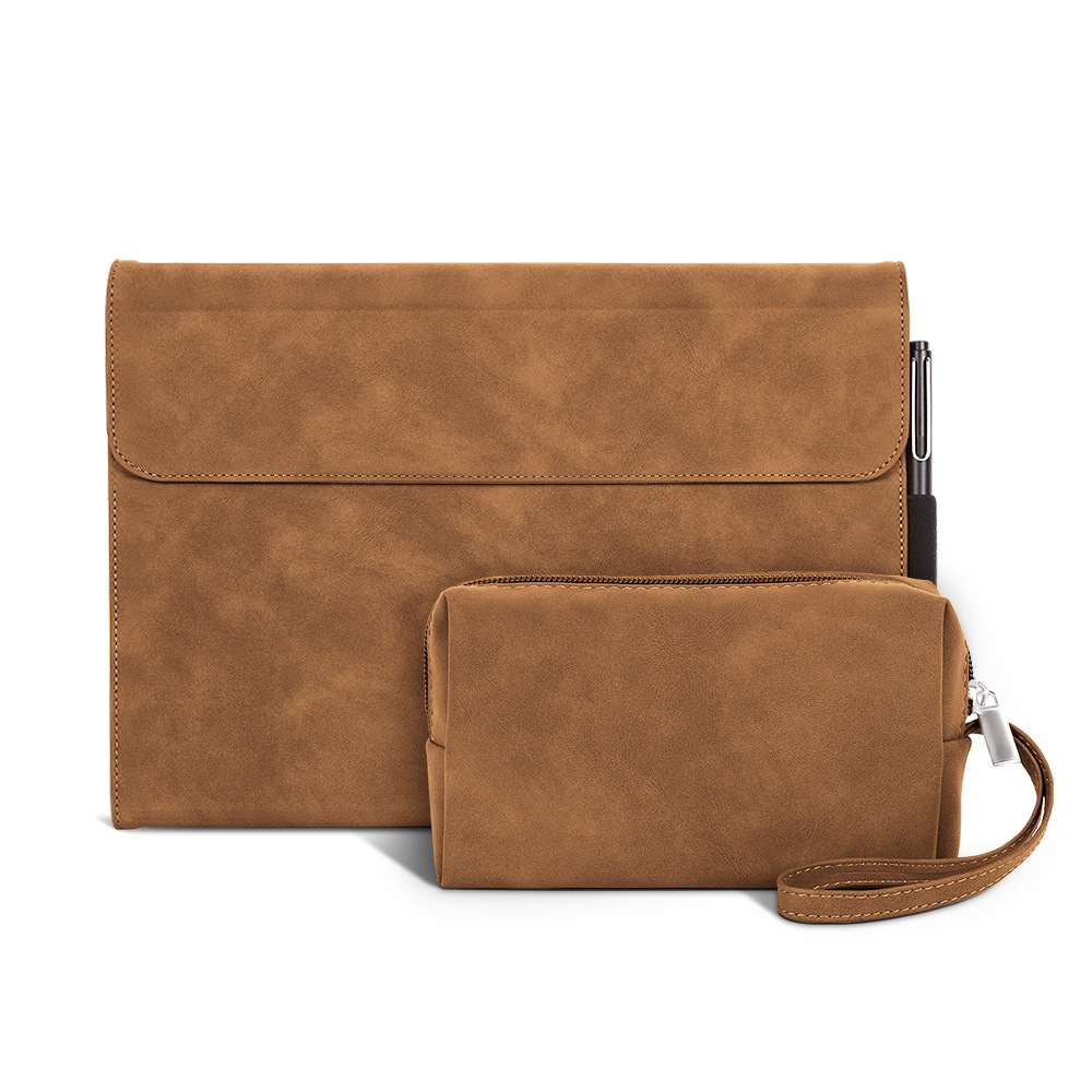 Aplicable Microsoft surface Pro11 10 9 Funda protectora Pro6/7 Todo incluido Go Funda de cuero plana para teclado