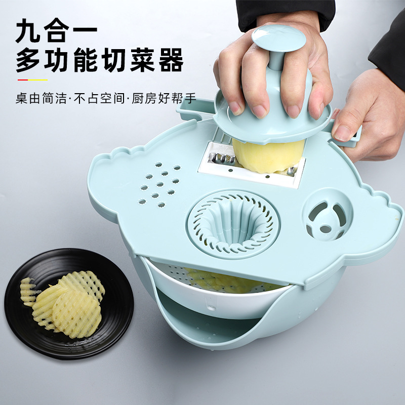 Kitchen utensils small flying fish veget...