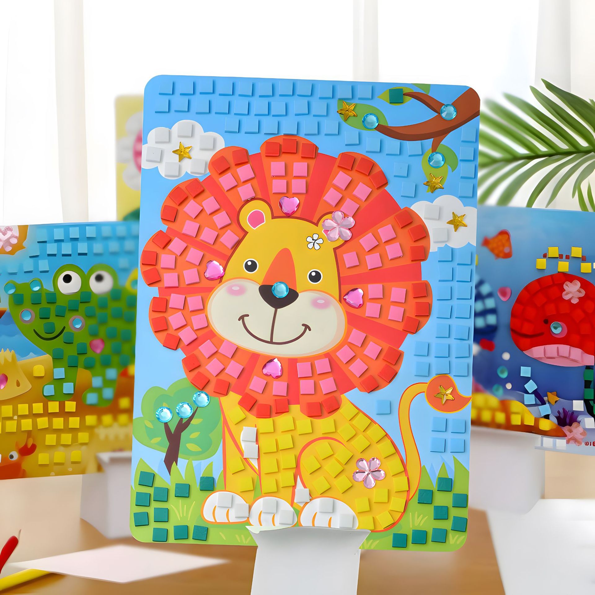 儿童3d拼图玩具益智智力开发动脑3到6岁女孩拼装新款积木男孩