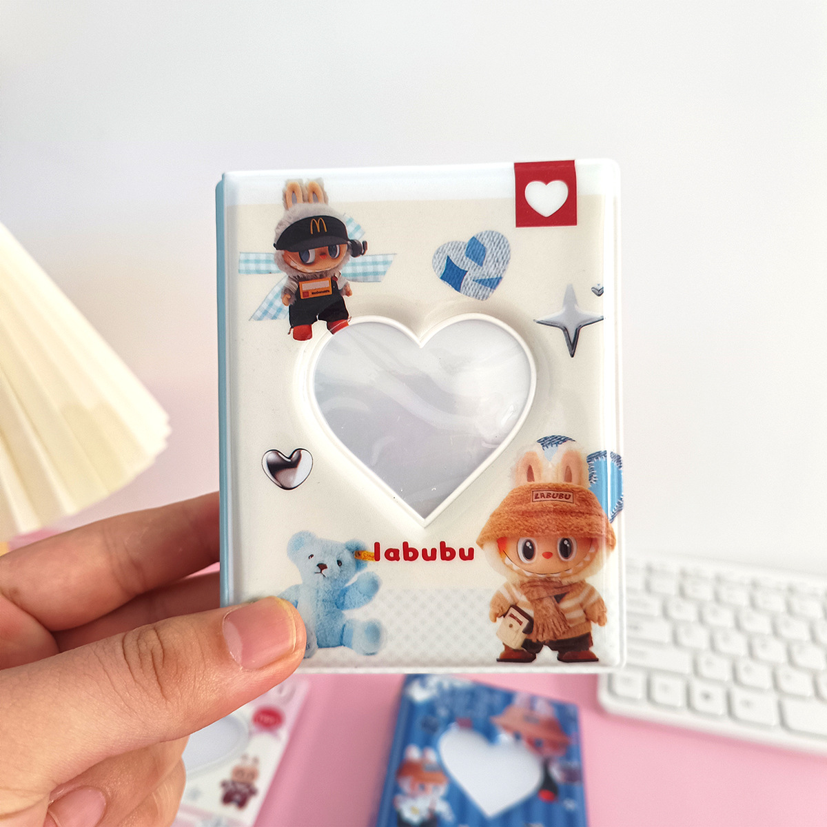 Tarjeta de dibujos animados ventana de tarjetas de 3 pulgadas mini un Gongge fotografía de los niños estrella persecución bolsa de tarjetas de álbum de fotos