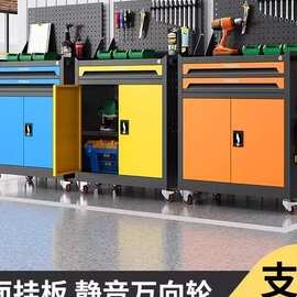 车间移动工具车带抽屉五金维修小推箱多功能工具箱重型汽修工具车
