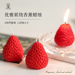 Candle Aromatherapy Creative Cute Strawberry Souvenir Fragrance Candle Cup Home Soy Wax Love Small Candle Wholesale