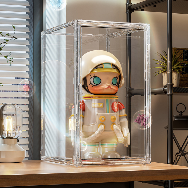 ラブブ人形ディスプレイスタンドラブブ透明ディスプレイボックス収納キャビネットバブルマートぬいぐるみ収納ラックブラインドボックス|undefined