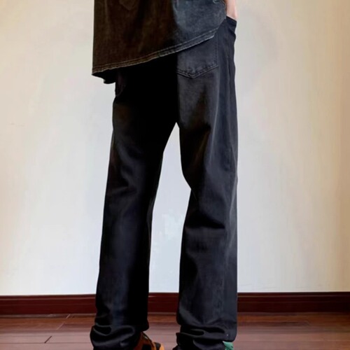 American stretch denim jeans for men, spring and autumn slim straight high-street pants, trendy brand fashion, cool and casual pants