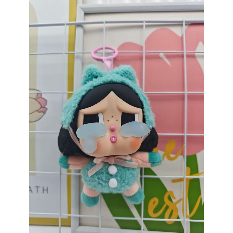CRYBABY盲盒眼泪新品跨境哭娃毛绒公仔盲盒搪胶潮玩娃娃钥匙挂件|undefined