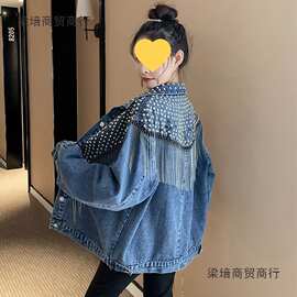气质重工牛仔外套女2025新款帅气韩版宽松牛仔衣慵懒风女装潮