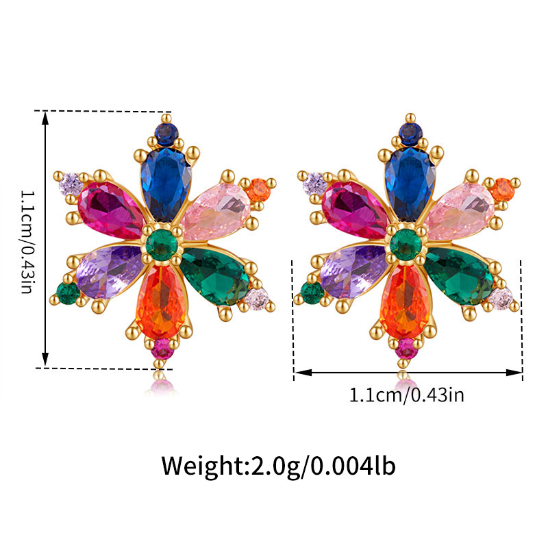6g Weight Copper Ear Needle Material Zircon Inlay Material Ear Studs Classification 1 Pair Quantity Holiday, Daily Occasion Copper Material Leaf, Heart Shape, Bow Knot Pattern Women's Gender Elegant, Classic Style, Streetwear Style 1 Pair Elegant Classic Style Streetwear Leaf Heart Shape Bow Knot Copper Zircon Ear Studs 9