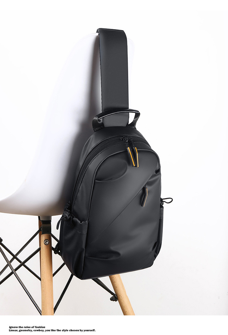 Outdoor Travel Leisure Sports Oxford Cloth Anti-splashing Tide Brand Multi-functional Men's Messenger Breast Bag_voghion.com