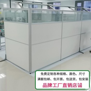 Office Partition Screen Foldable Mobile Partition Isolation Fence Factory Workshop Movable Partition Wall with Door