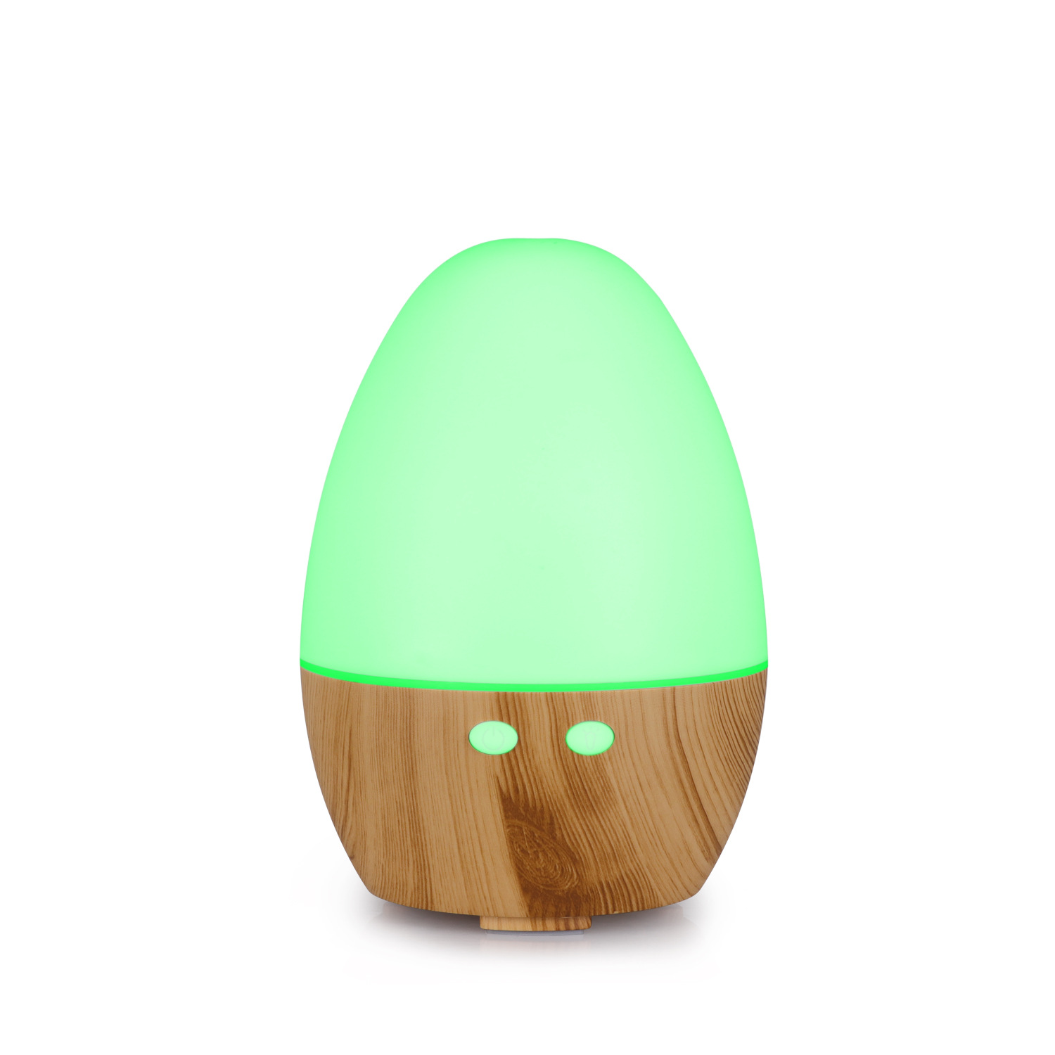 Venta caliente de la fábrica 5V huevo grano madera ronda humidificador USB colorido hogar pequeño mini aceite esencial máquina aromaterapia