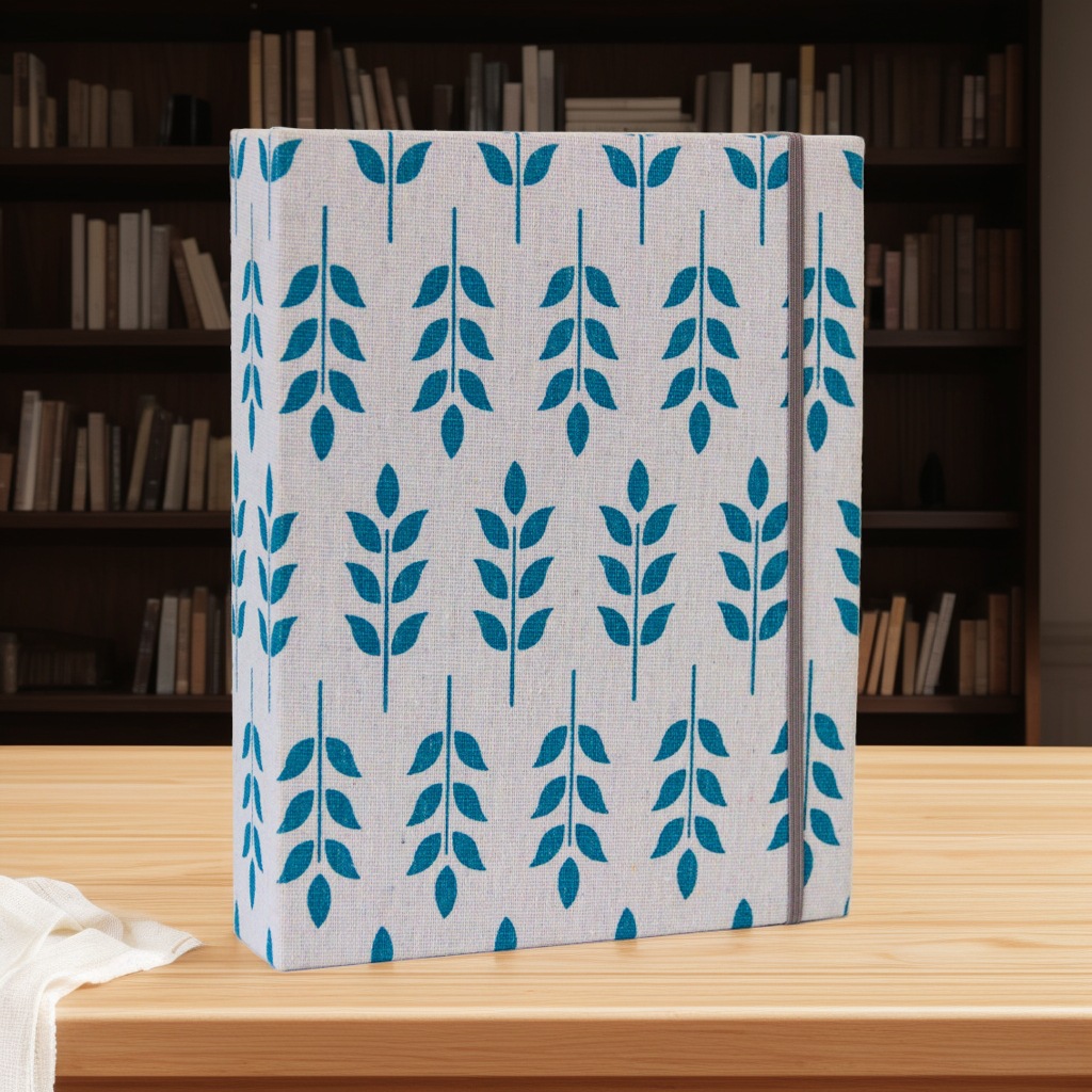 6인치 200-버드나무 잎(흰색과 파란색 잎)