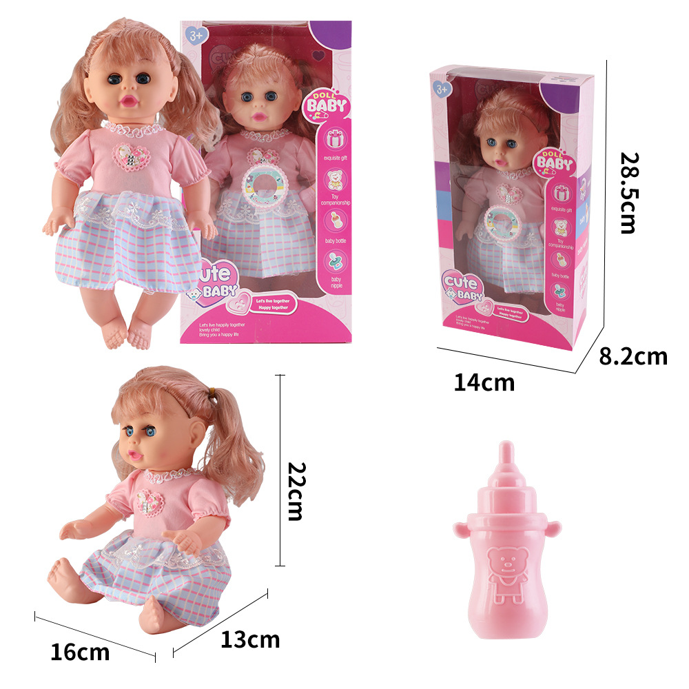 Juguetes para niños, niñas, carro inteligente, 14 pulgadas muñecas, carro de bebé, princesa