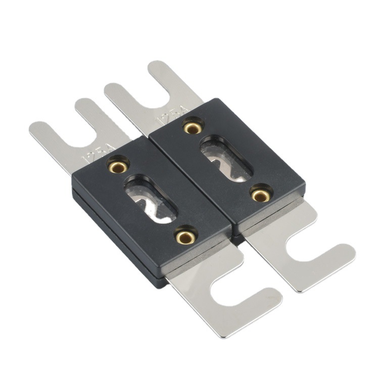 产销售批发350A80V汽车保险丝平板式低压直流电动车熔断器座