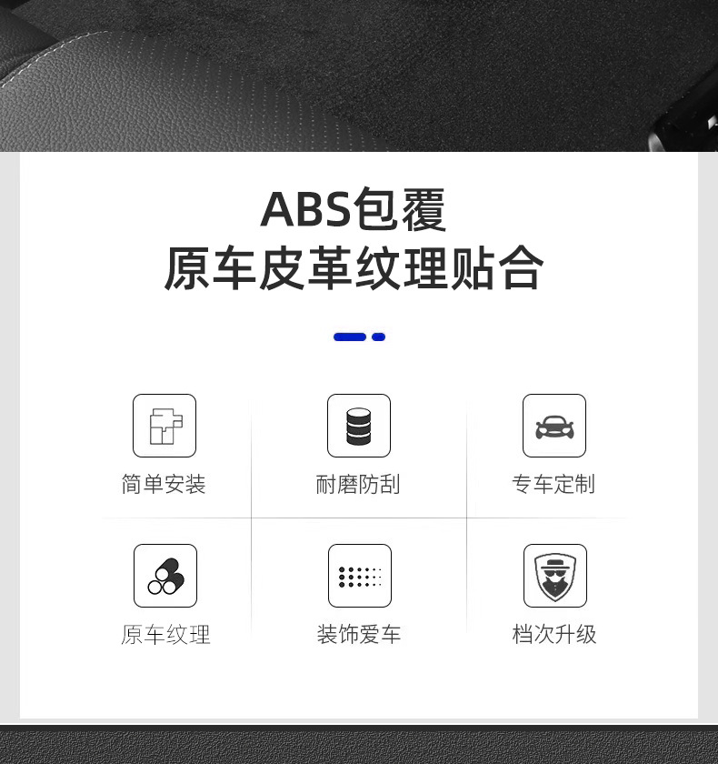 Suitable for 22-23 Mercedes-Benz New C/Glc260L Rear Air Outlet Frame 300L Cover Decoration Car Modification Interior