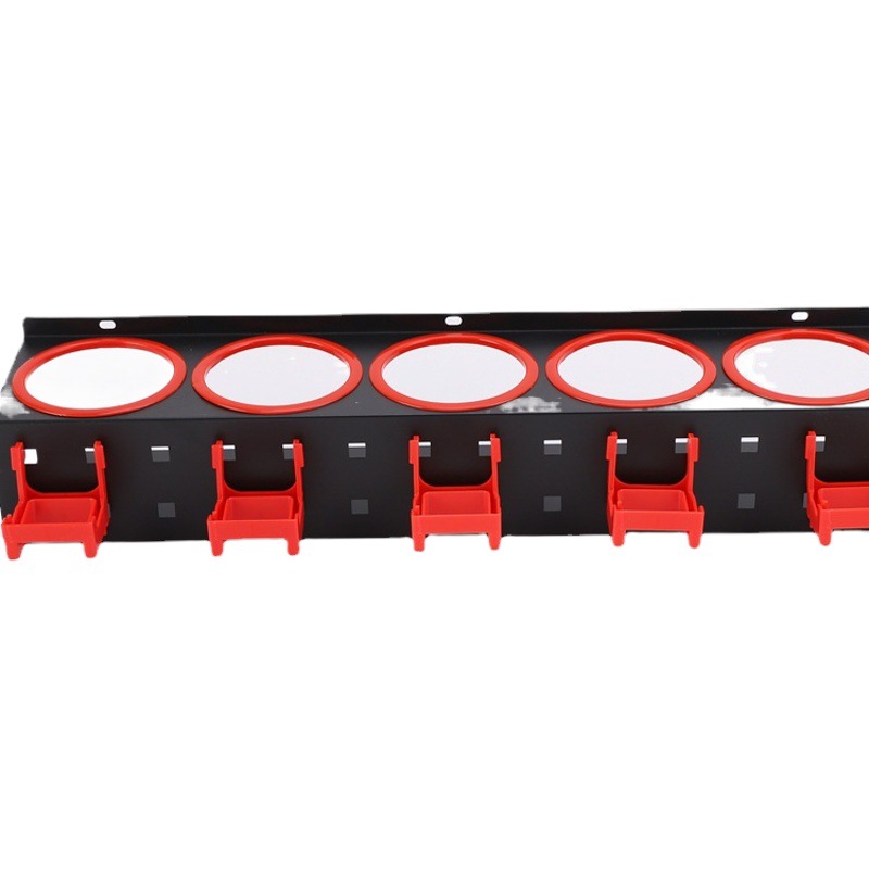 Estante de la botella de cera soporte de botella de cera Soporte de almacenamiento de cinco agujeros de hierro regadera Tienda de lavado de coches estante de almacenamiento especial