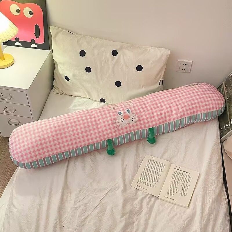 almohada de dibujos animados de peluche para dormir niñas almohada de cama cabezal de cama pierna de clip rectangular dormitorio dormitorio lateral dormir abrazo ventilado