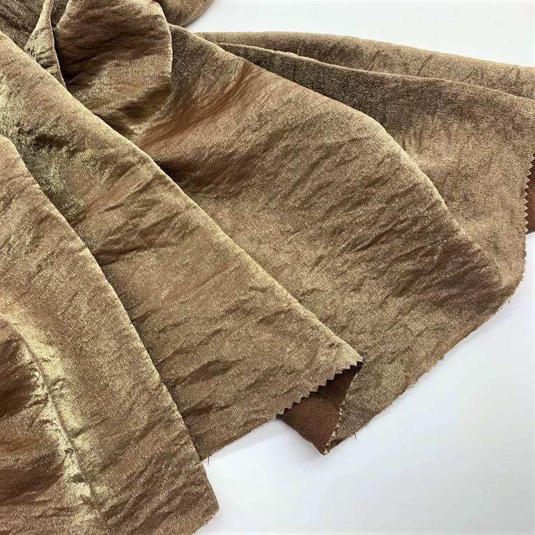 Вискозный утолщенный воздушный цилиндр из парчового хлопкового крепа, блестящий шелковый парчовый хлопковый креп, свадебная атласная ткань для одежды 120 г.