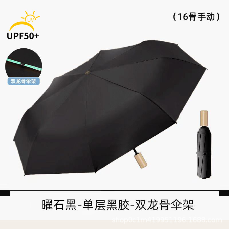 雨伞大号防晒防紫外线晴雨两用女太阳伞加厚手动折叠遮阳伞批发男|undefined