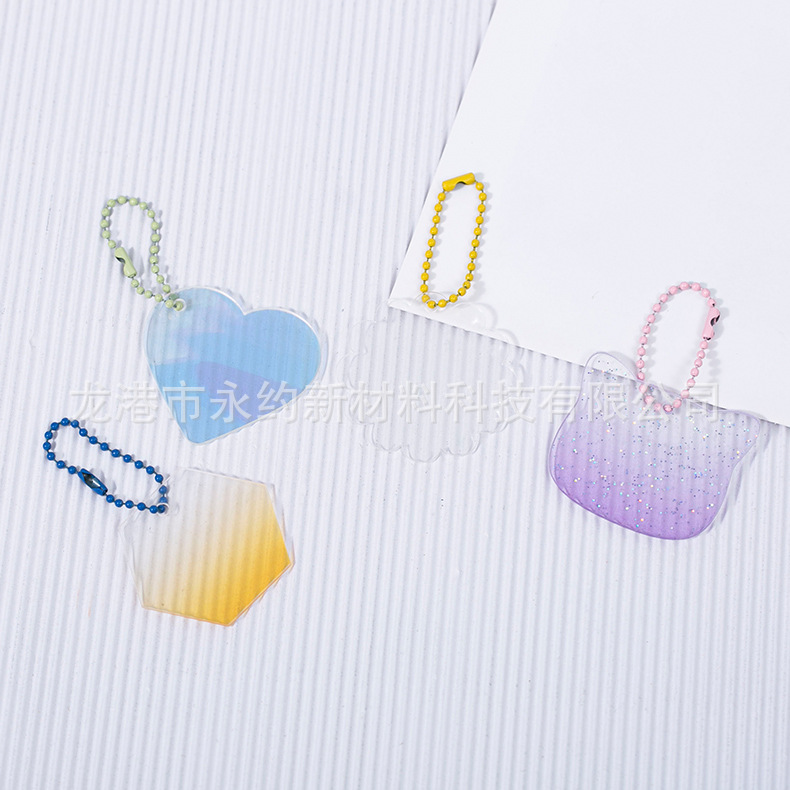 컬러풀한 글리터 투명