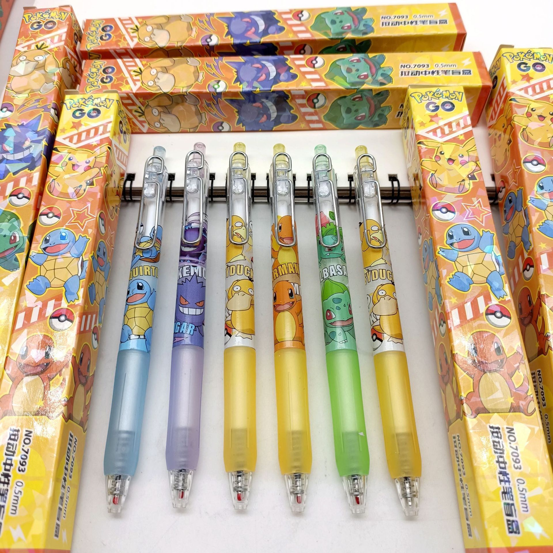 Nuevo Pokémon sorpresa caja ciega lápiz dibujos animados dibujos