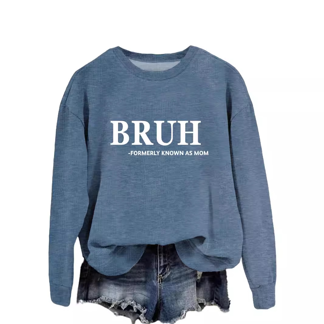 El bruh de manga larga de moda europeo y americano del todo-fósforo antes conocido como suéter del todo-Partido elegante transfronterizo de la mamá para las mujeres