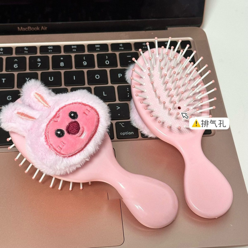 ぬいぐるみLoopyエアバッグ櫛かわいいビーバーエアクッション鏡櫛ソフト妹携帯マッサージ櫛ミニ櫛|undefined